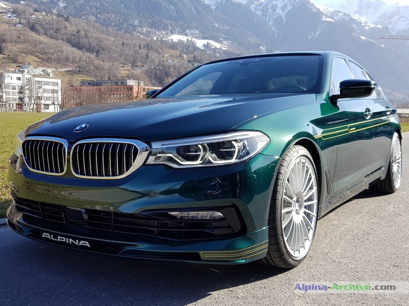 BMW Alpina b7 зеленая